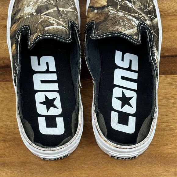Mens Converse One Star Real‎ Tree Green Camo X CC Pro Slip On Sneakers Size 9 D - Picture 9 of 9